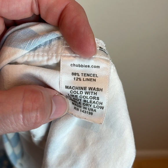 Chubbies Linen Blend American Flag Shorts Size Small - Picture 8 of 8